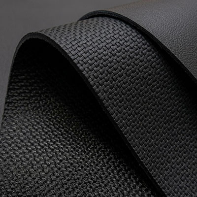 Fabric impression bottom rubber sheet